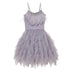Little Princess Feathers And Ruffles Dress - Little Palace Store